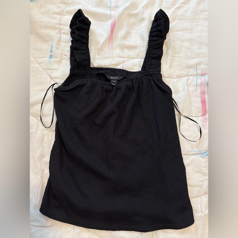 RW&Co. Black Camisole Women’s Top, Size XXS